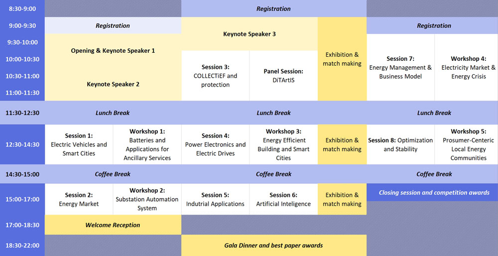 FES Conference Schedule and Program at a glance